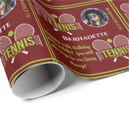 Tennis Photo Namn Age Birthday Presentpapper