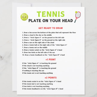 Tennis Platt på ditt huvudspel