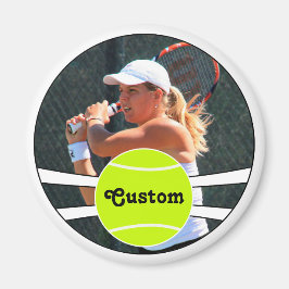 Tennis Player Anpassningsbar Player Photo & Namn e Magnet
