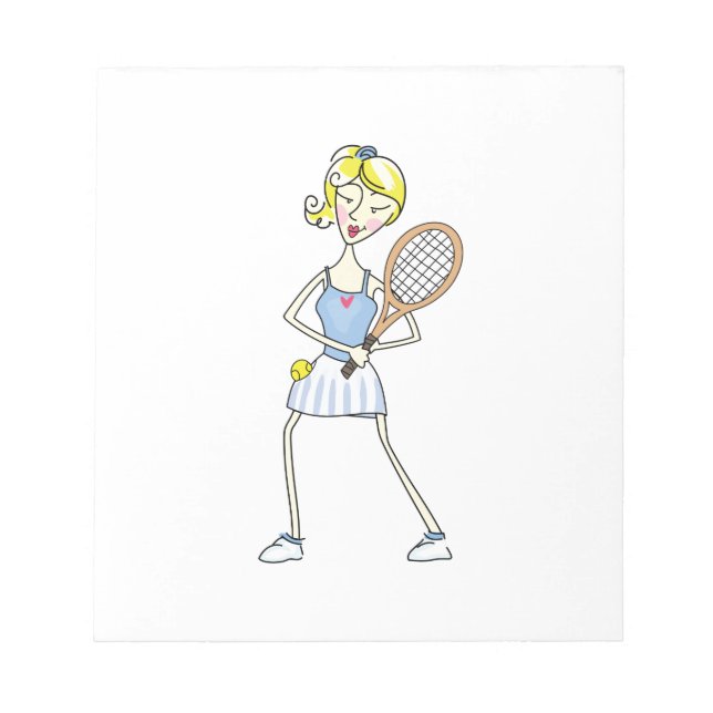 TENNIS PLAYER ANTECKNINGSBLOCK (Framsida)