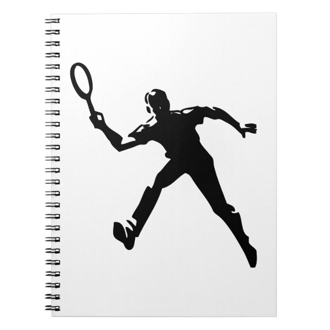 Tennis Player Anteckningsbok (Framsidan)