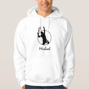 Tennis Player Coach Idrottsman Serving Personlig Hoodie