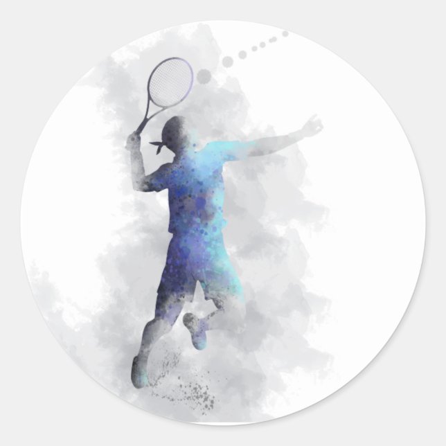 TENNIS PLAYER - Etikett (Framsida)