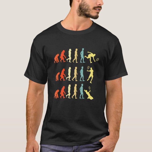 Tennis Player Evolution T Shirt (Framsida)