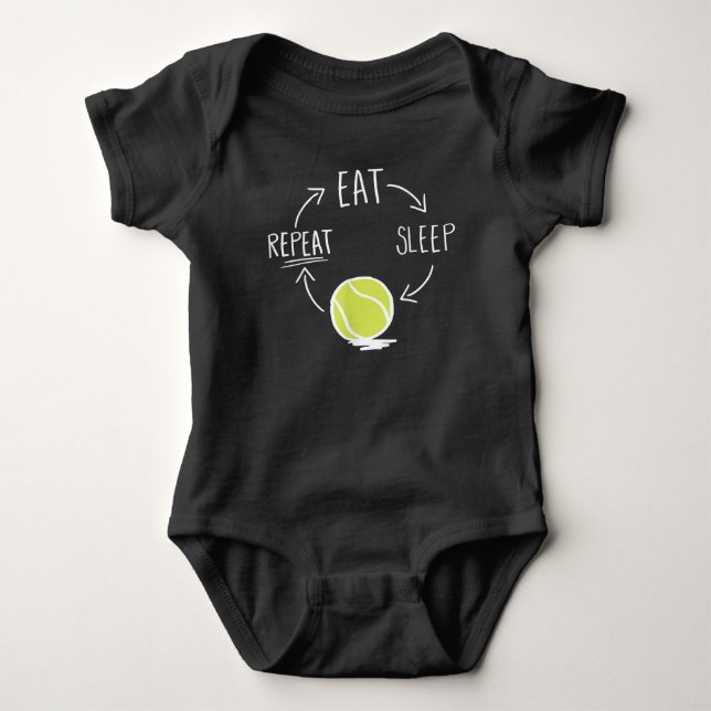 Tennis Player Gift Idea Tennis Quote Eat Ssov T Shirt (Framsida)