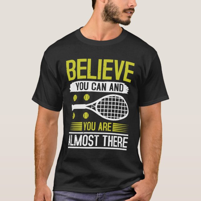 Tennis Player Gift T Shirt (Framsida)