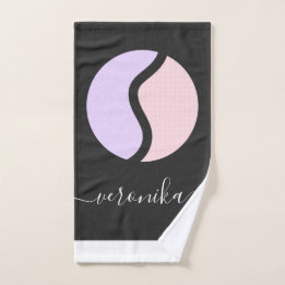 Tennis Player Girl Namn Rosa Boll Cute Calligraphy