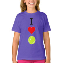 Tennis Player I Kärlek (Heart) Tennis Lodrät Sport