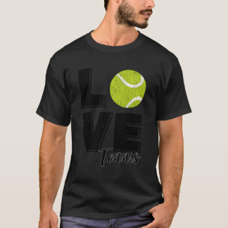 Tennis Player I Kärlek Tennis T Shirt