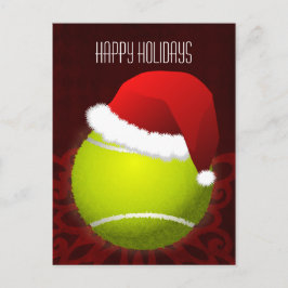 tennis Player Julhälsningar Helg Vykort