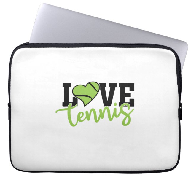 Tennis Player | Kärlek Tennis Laptop Fodral (Framsidan)