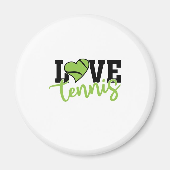 Tennis Player | Kärlek Tennis Magnet (Framsidan)
