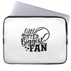 Tennis Player   Little Sister Biggest Fläkt Tennis Laptop Fodral