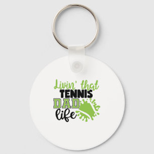 Tennis Player   Livin som Tennis Pappa Life Nyckelring