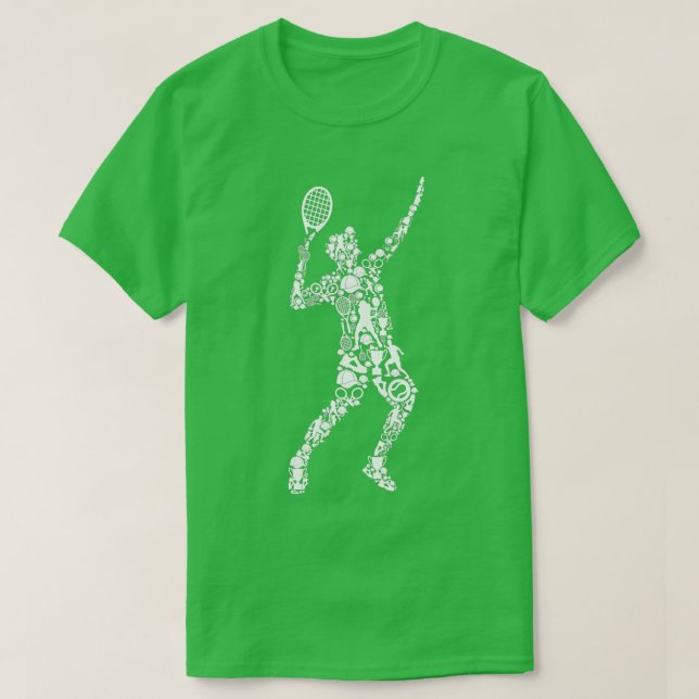 Tennis Player Men Boys Youth Kids  T Shirt (Design framsida)