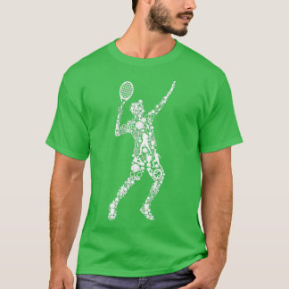 Tennis Player Men Boys Youth Kids T Shirt