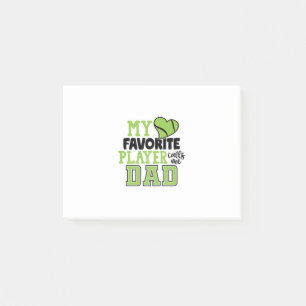 Tennis Player Min favoritspelare ringer mig Papp Post-it Block