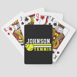 Tennis Player NAMN Boll Game Court Personlig Casinokort