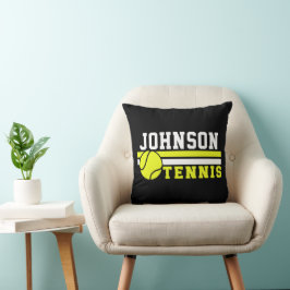 Tennis Player NAMN Boll Game Court Personlig Kudde