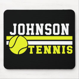 Tennis Player NAMN Boll Game Court Personlig Musmatta