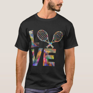 Tennis Player Racket Sports, Alla hjärtans dag Kär T Shirt