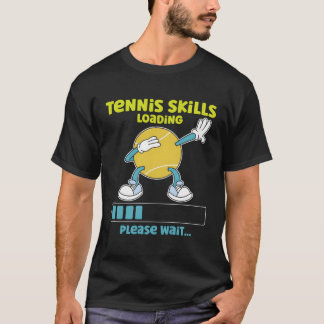 Tennis Player Racket Tennis Ss Loading Vänta T Shirt