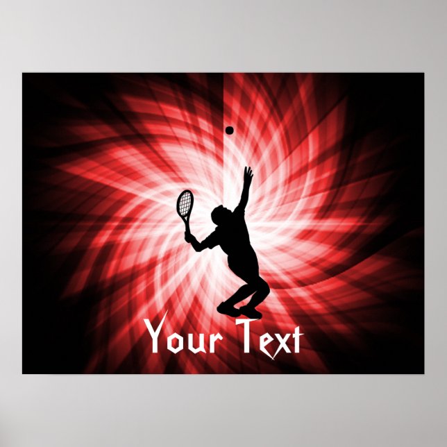 Tennis Player; Red Poster (Framsidan)