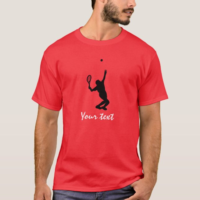 Tennis Player; Red Tee Shirt (Framsida)