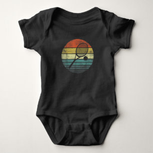 Tennis Player Retro Sunset Tennis Racquet & Boll T Shirt