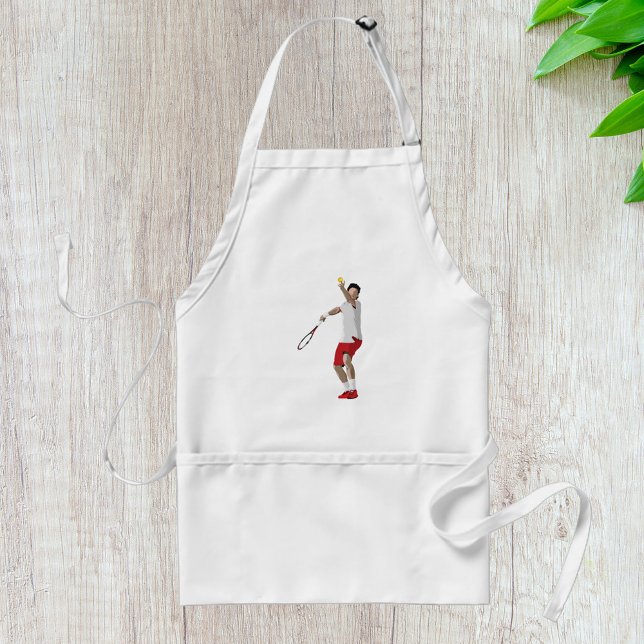 Tennis Player Serving Förkläde (Skapare uppladdad)
