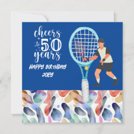 Tennis Player spelar tennis 50:e födelsedagen