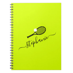 Tennis Player Team Klubb Camp Namn Anpassningsbar Anteckningsbok
