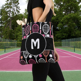 Tennis Player Team Namn Personlig Monogrammed Mono Tygkasse