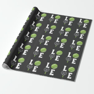 Tennis Player Tennis Boll och Rackets Presentpapper