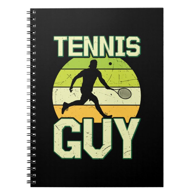 Tennis Player | Tennis Guy Anteckningsbok (Framsidan)