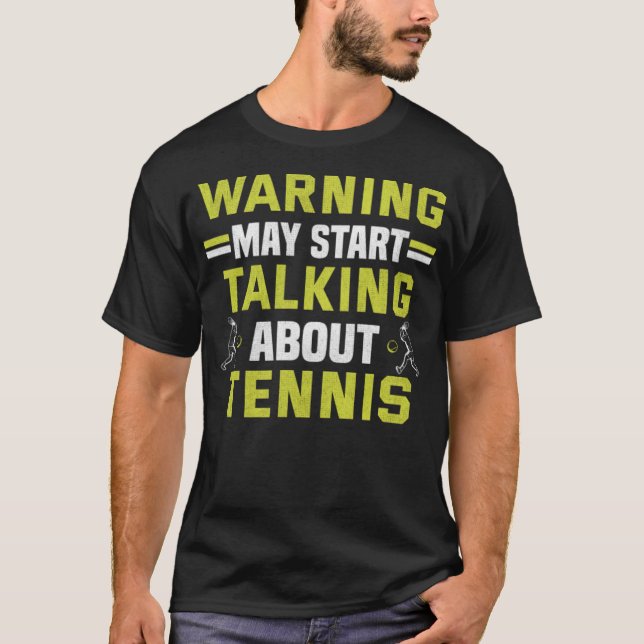 Tennis Player Tennis Racket Court Boll Match old s T Shirt (Framsida)