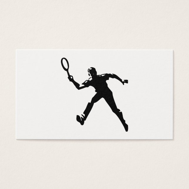 Tennis Player Visitkort (Framsidan)