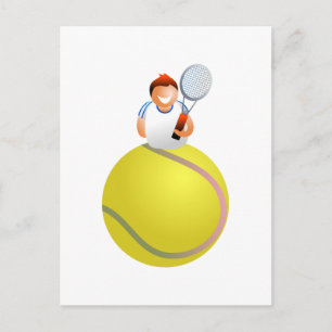 Tennis Player Vykort