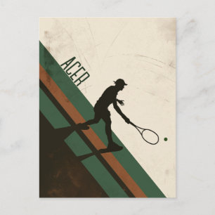 Tennis Player Vykort