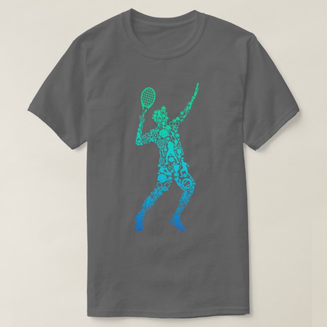 Tennis Player Youth Manar Boys Kids T Shirt (Design framsida)