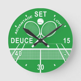 Tennis Players, Tennis Clock. Rund Klocka