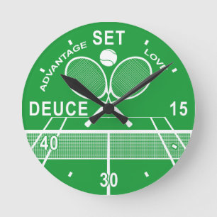 Tennis Players, Tennis Clock. Rund Klocka