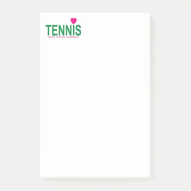 Tennis Post-it Block (Framsida)