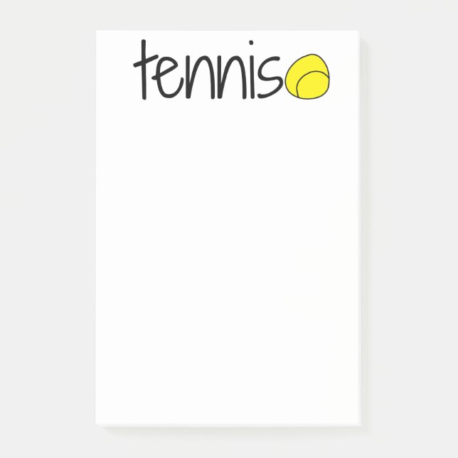 Tennis postar det noterar post-it block (Framsida)