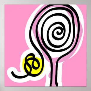 Tennis poster för flicka