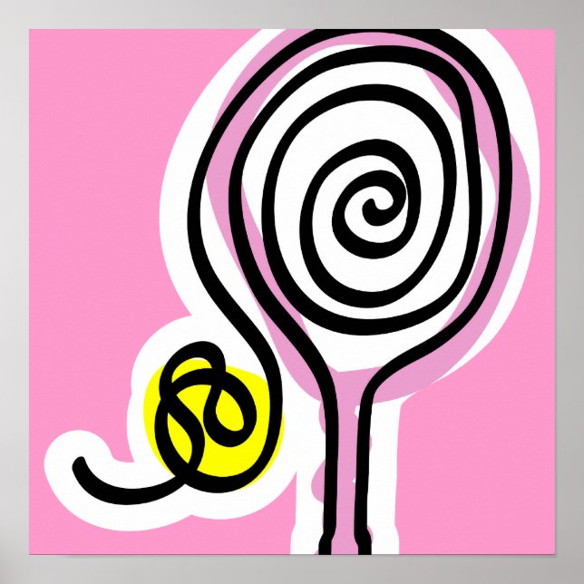 Tennis poster för flicka (Framsidan)