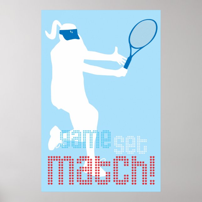Tennis Poster - Matcha matcher! (Framsidan)