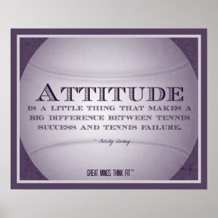 Tennis Poster with Quote 010