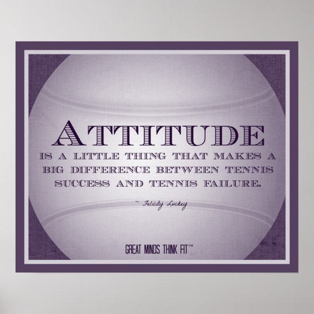 Tennis Poster with Quote 010 (Framsidan)