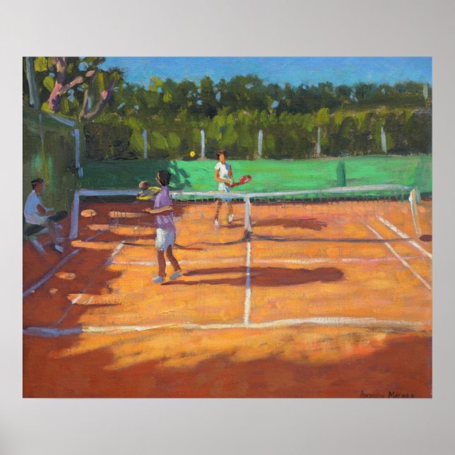 Tennis practice Cap d’adge Frankrike 2013 Poster (Framsidan)